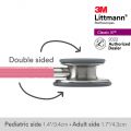 3M Littmann Classic III Stethoscope, Pearl Pink Tube, 27 inch, 5633